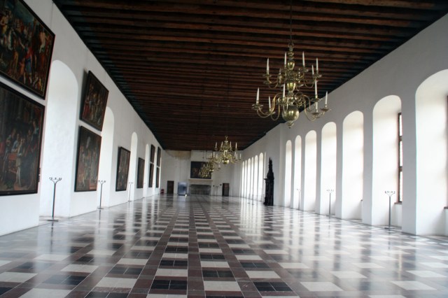 Northern Europe's largest hall, the ballroom: 203' X 39' (62 X 12 meters)