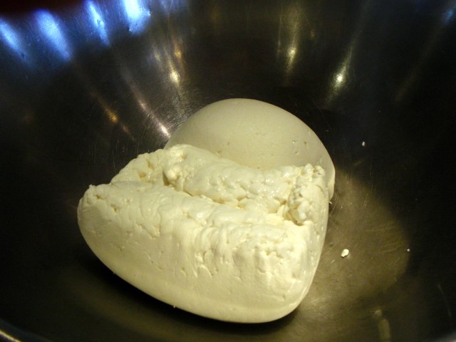 After an hour of hanging, before milling