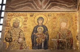 Comnenus_mosaics_Hagia_Sophia
