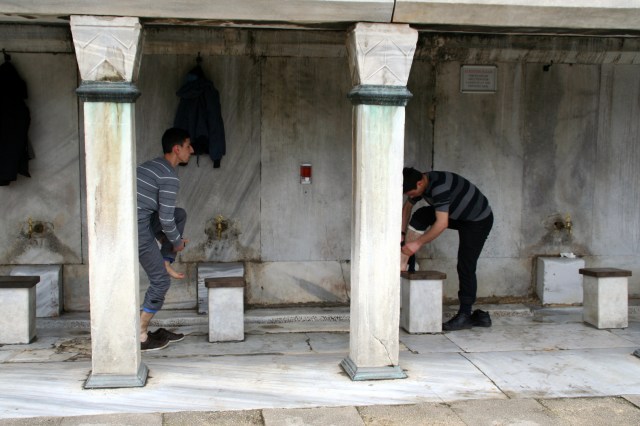 Ablutions at the Blue Mosque
