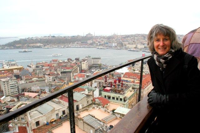 Katy at Galata Tower