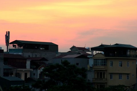 Sunset from Long Bien bridge